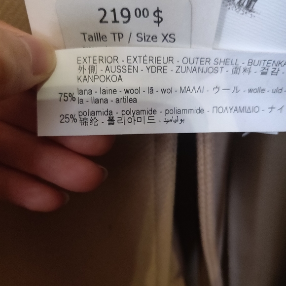 SOLD Zara belted wool coat Manteco - Picture 7 of 8